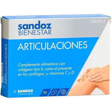 

Farmaceutica, Sa Bienestar Articulaciones, Бланко, 30 капсул Sandoz