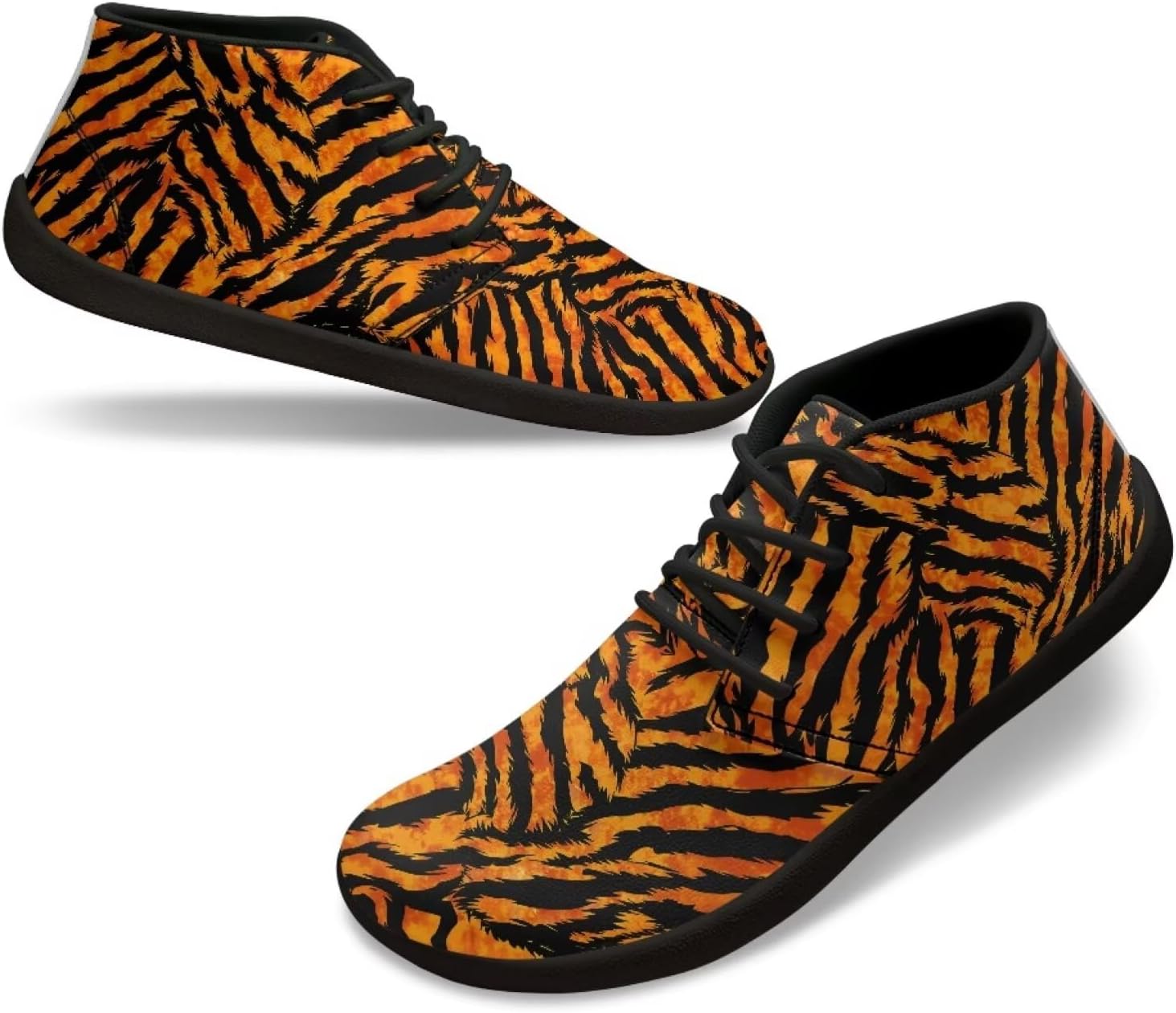 

Мужская обувь для бега с широким носком, водонепроницаемая, слипоны на плоской подошве, удобная, легкая, для бега и походов Xixirimido, Tiger Print