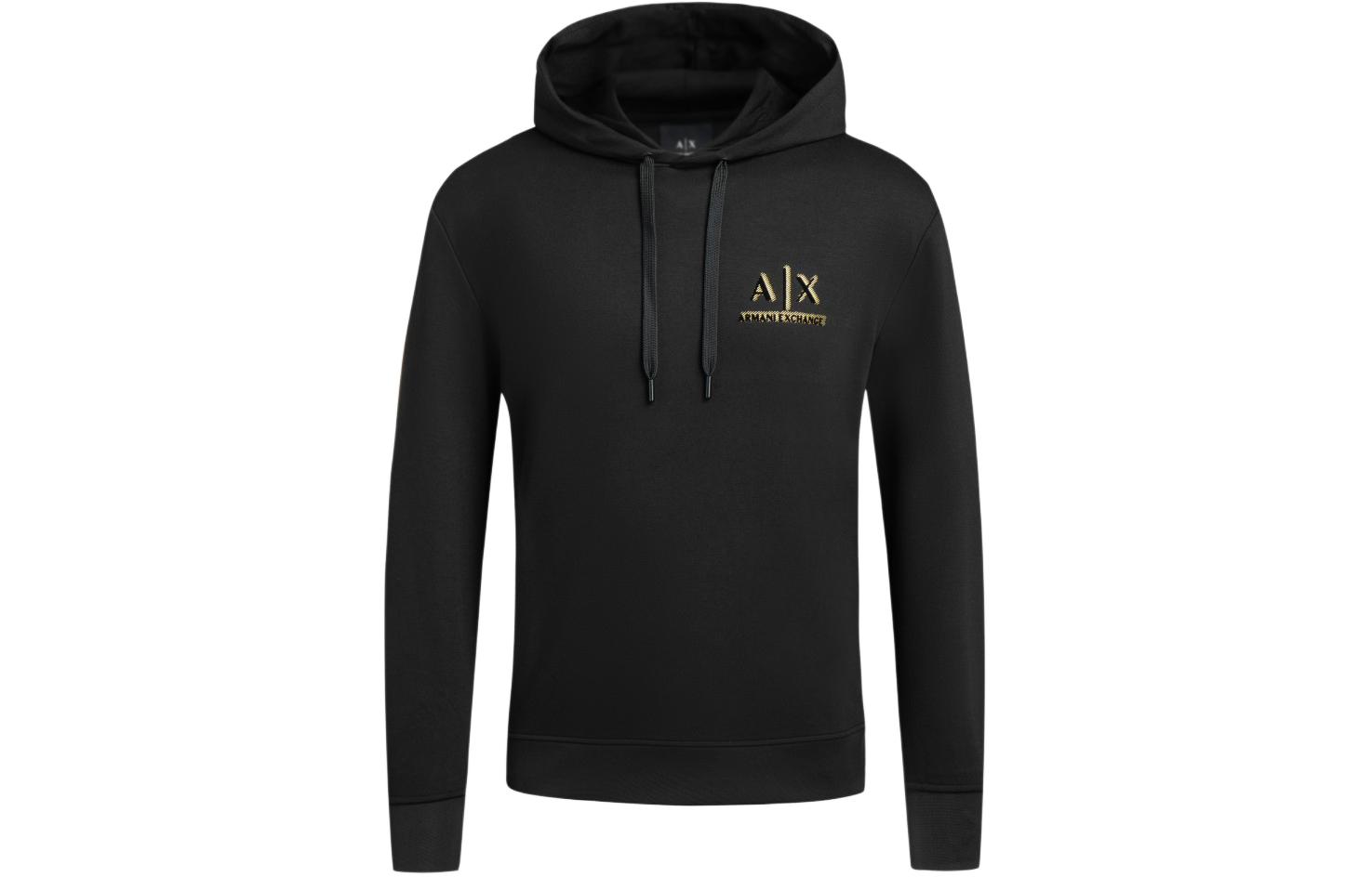 

Худи с принтом логотипа ARMANI EXCHANGE, черный