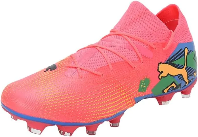 Мужские кроссовки PUMA Future 7 Match NJR Fg/Ag, синий/зеленый/оранжевый