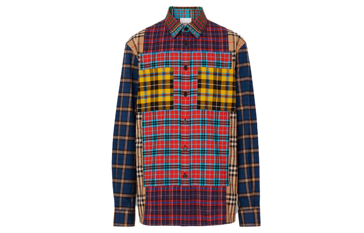 

Рубашка мужская темно-синяя Burberry, синий