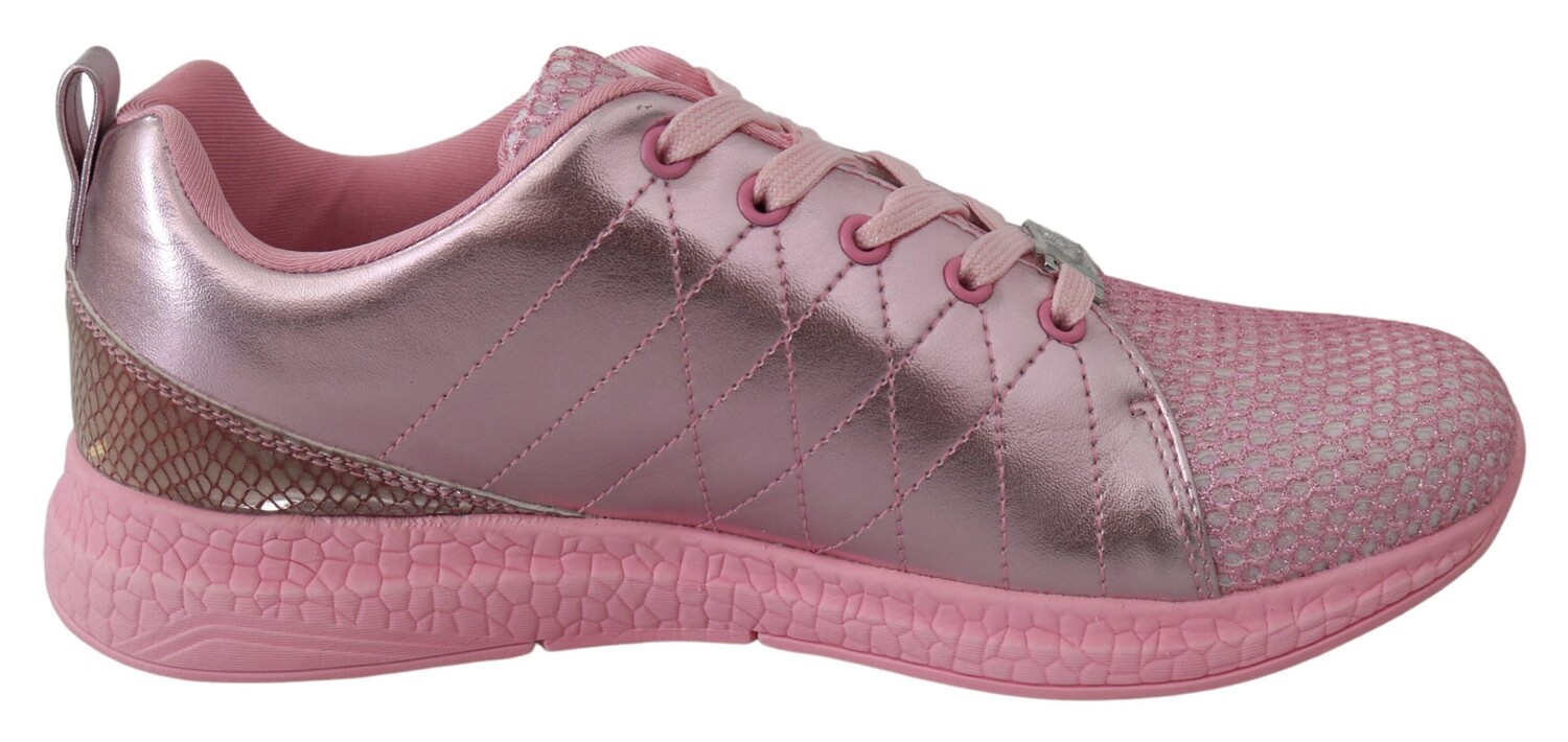 Plein Sport Blush Полиэстеровые кроссовки Gisella для бега Женская обувь, розовый — фото 3