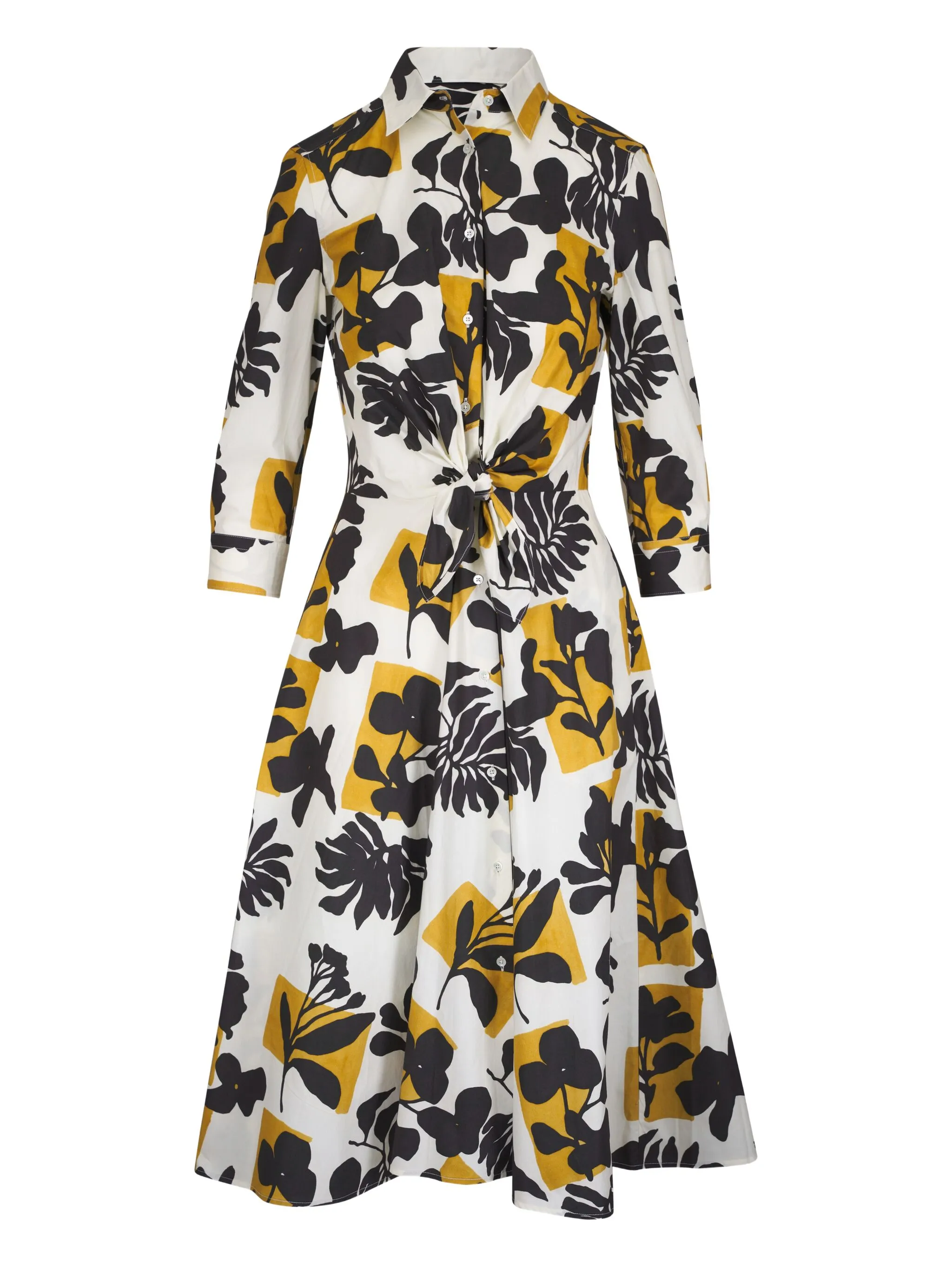 

Платье-рубашка с принтом Sara Roka, белый