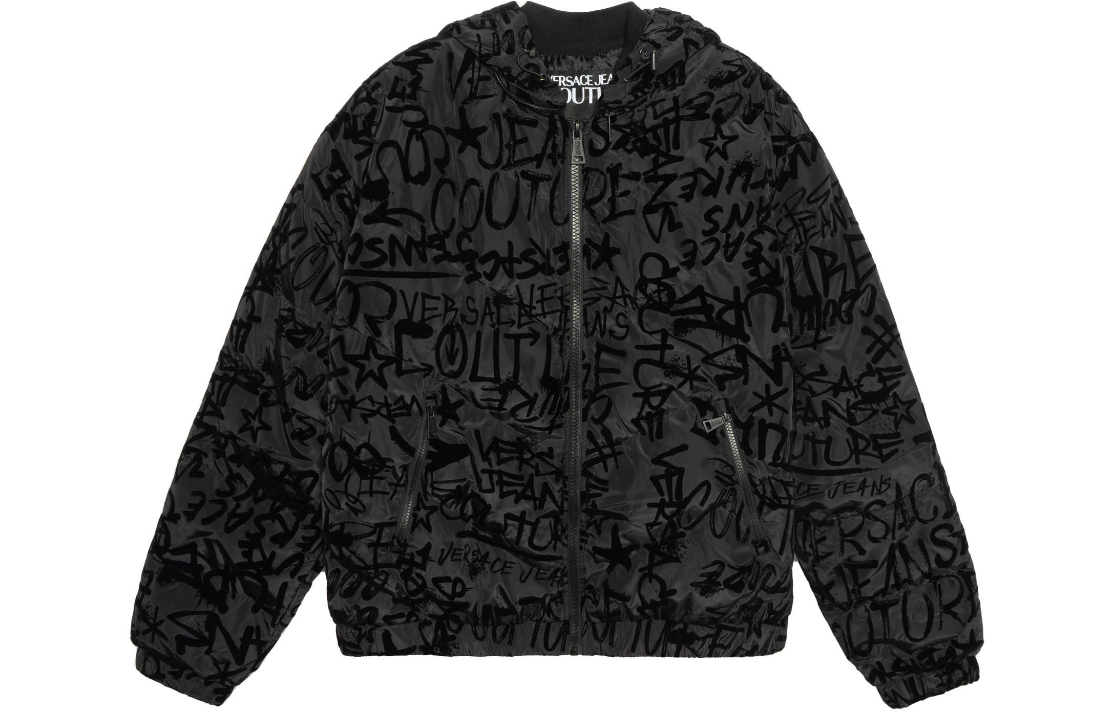 

VERSACE Пуховик мужской черный, Black