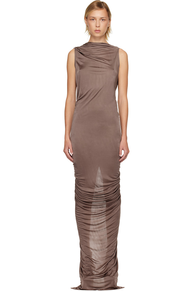 

Платье-Макси Taupe concordians eva Rick Owens Lilies, сиреневый