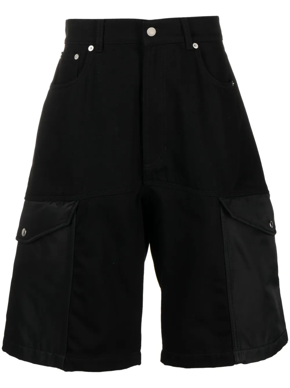 

Джинсовые шорты карго Hybrid Alexander McQueen, черный