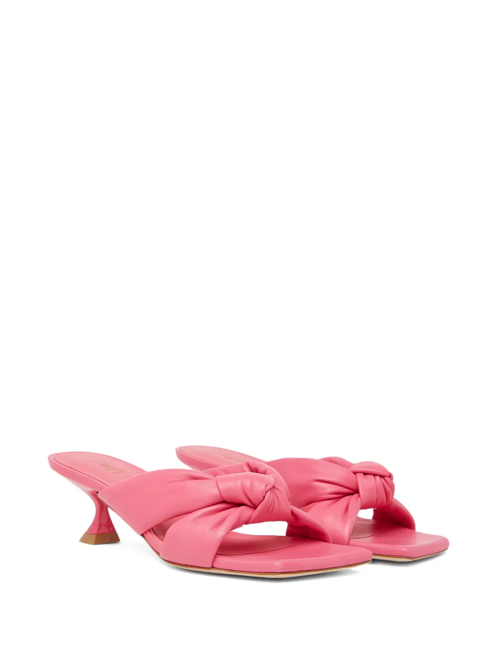 Босоножки Playa с узлом и каблуком 50 мм Stuart Weitzman, розовый — фото 2
