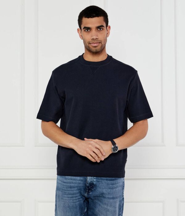 

Футболка te_waffle Relaxed fit Boss Orange, синий