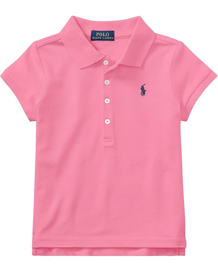 

Поло Polo Ralph Lauren Kids Short Sleeve Mesh Polo Shirt, цвет Baja Pink