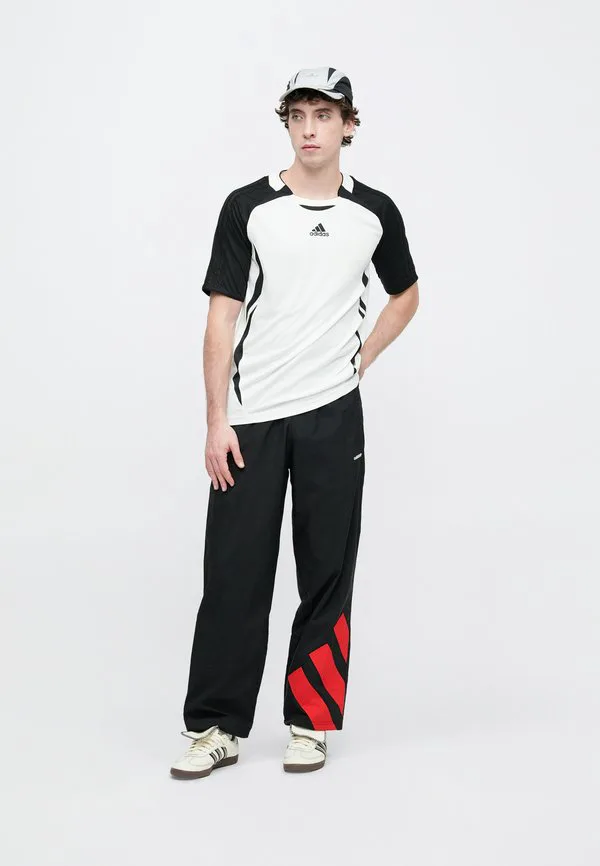 Спортивные брюки arch, унисекс, штаны для спортивного костюма Adidas Originals, Black/Better Scarlet — фото 3
