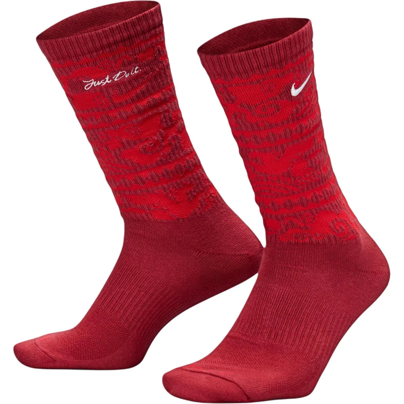Носки Nike Everyday Plus Lunar New Year с амортизацией, красные — фото 3