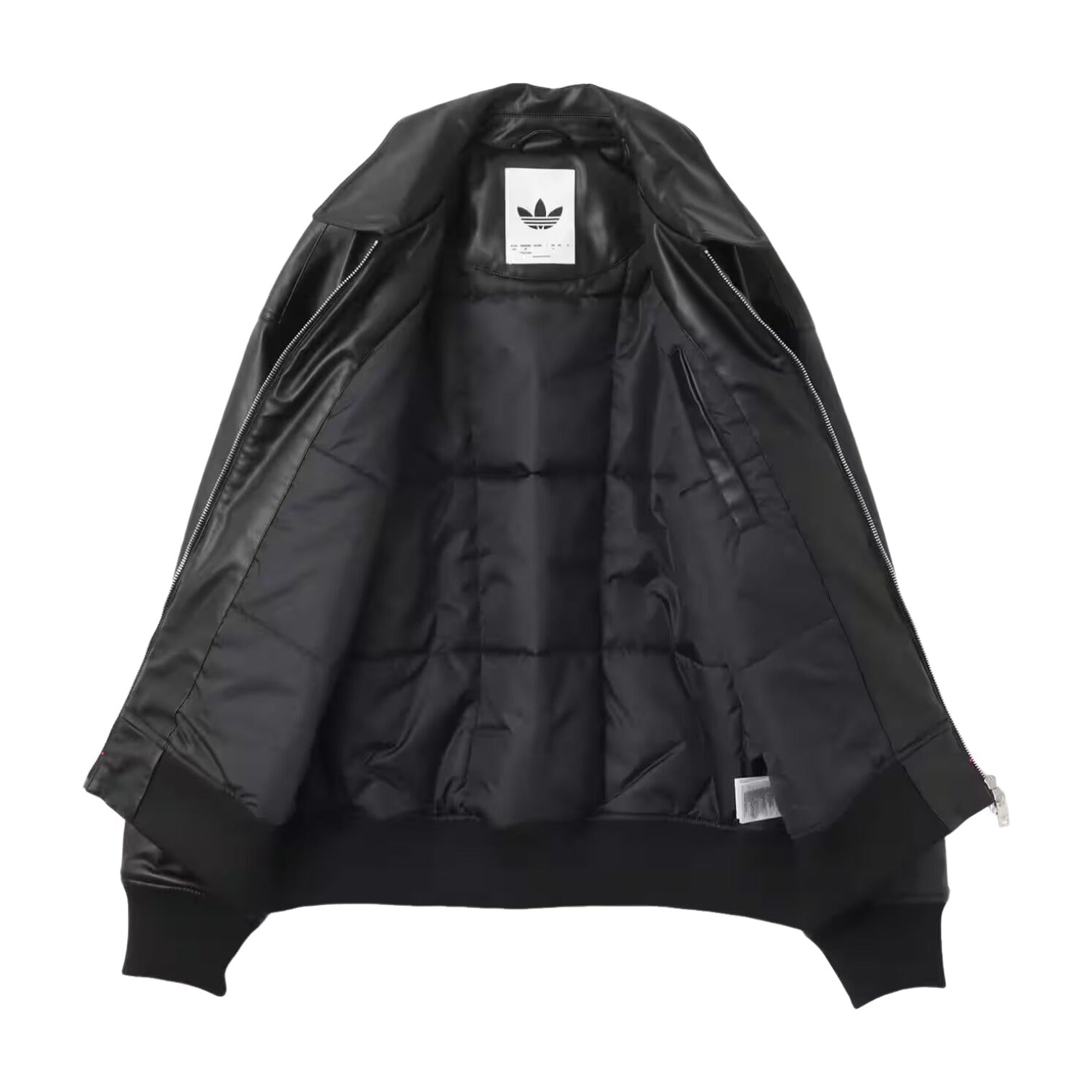 Куртка-бомбер Adidas Premium Essentials из искусственной кожи, азиатский размер, цвет «черный» — фото 3