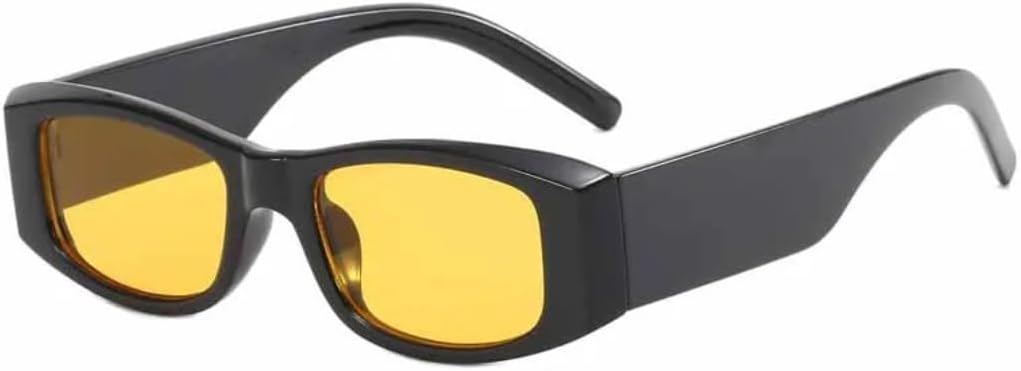 

Солнцезащитные очки с защитой UV400 | Маленькая оправа, линзы конфетного цвета | Для женщин и мужчин, для занятий спортом на открытом воздухе и вождения DSVIGF, Black Orange