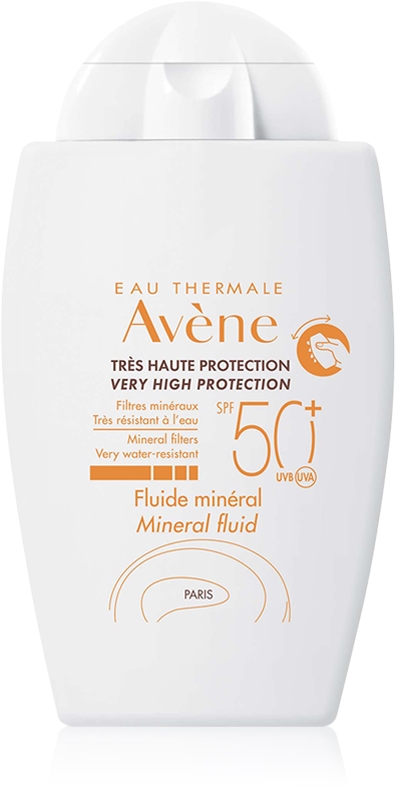 

Солнцезащитный минеральный флюид без химических фильтров SPF 50+ Avène, 40 мл