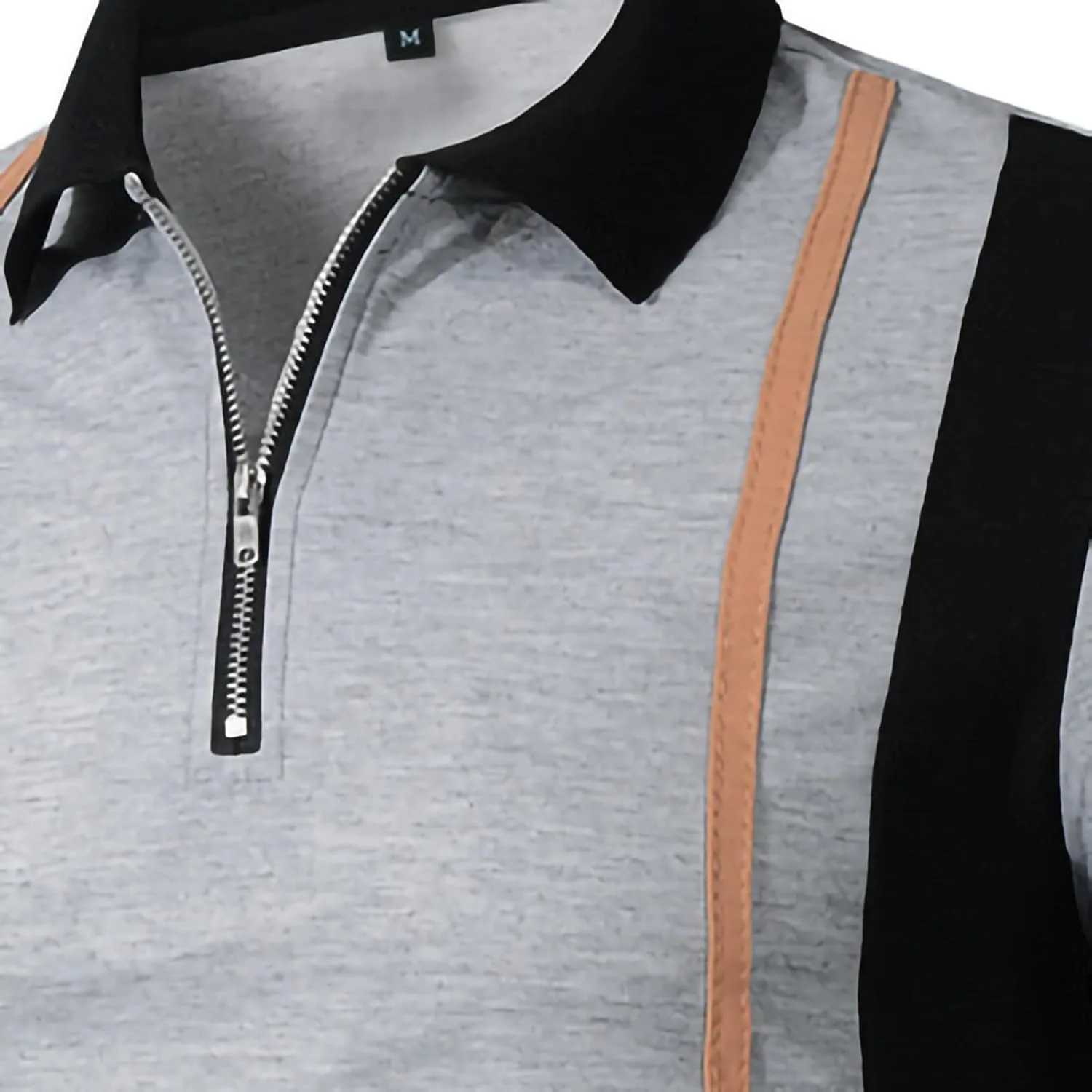Golf стильная футболка для мужчин Classic Quarter Zip с коротким рукавом — фото 2