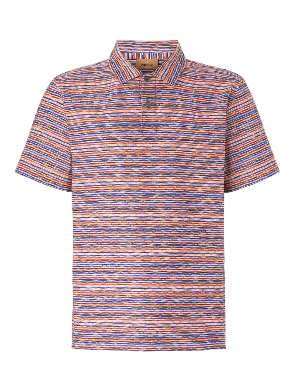 

Полосатая рубашка-поло с короткими рукавами Missoni, розовый
