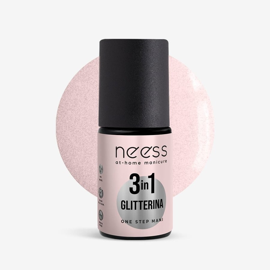 

Гибридный лак для ногтей NEESS One Step 3in1 Glitterina 4 мл