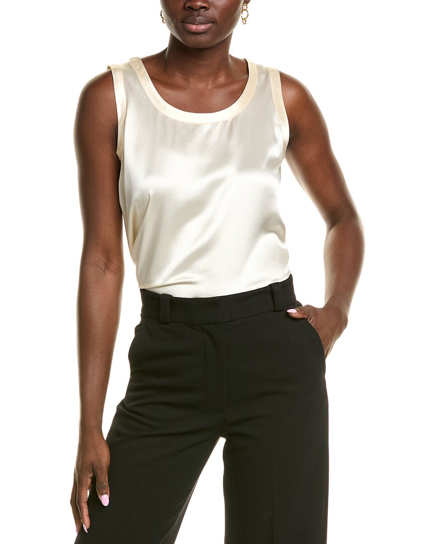 

Lafayette 148 New York Блузка из шелка перла, бежевый