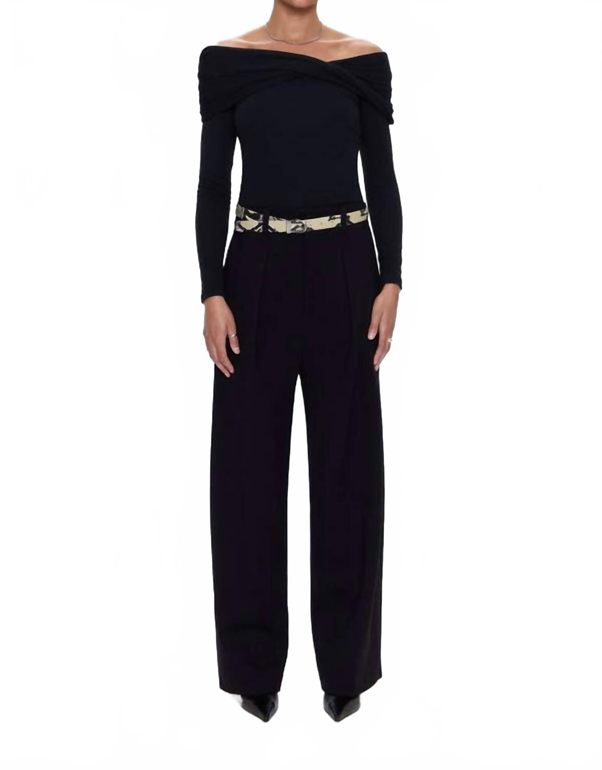 

Плиссированные брюки из ткани понте от Eden для вечернего выхода PISTOLA, night out