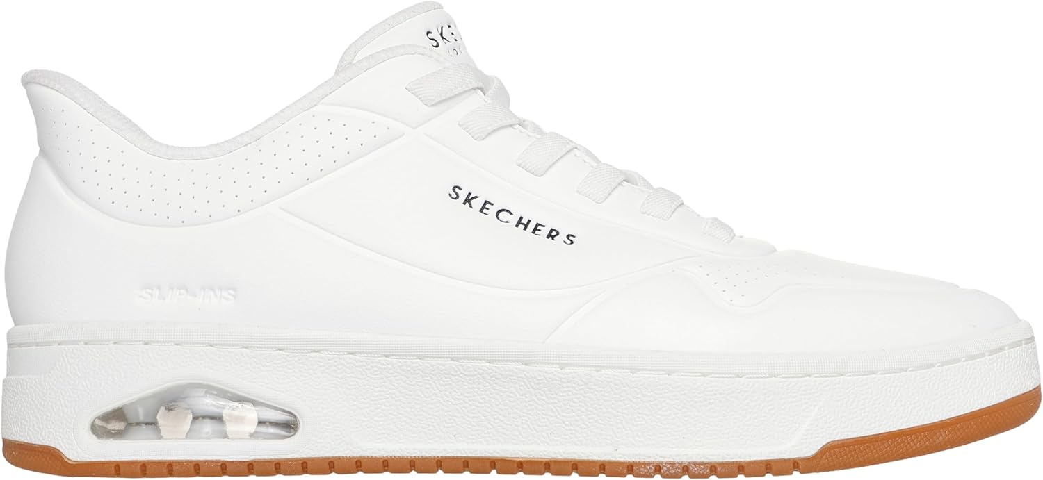 Мужские кроссовки Skechers Uno Ctl - удобные слипоны без застежек, Wht — фото 4