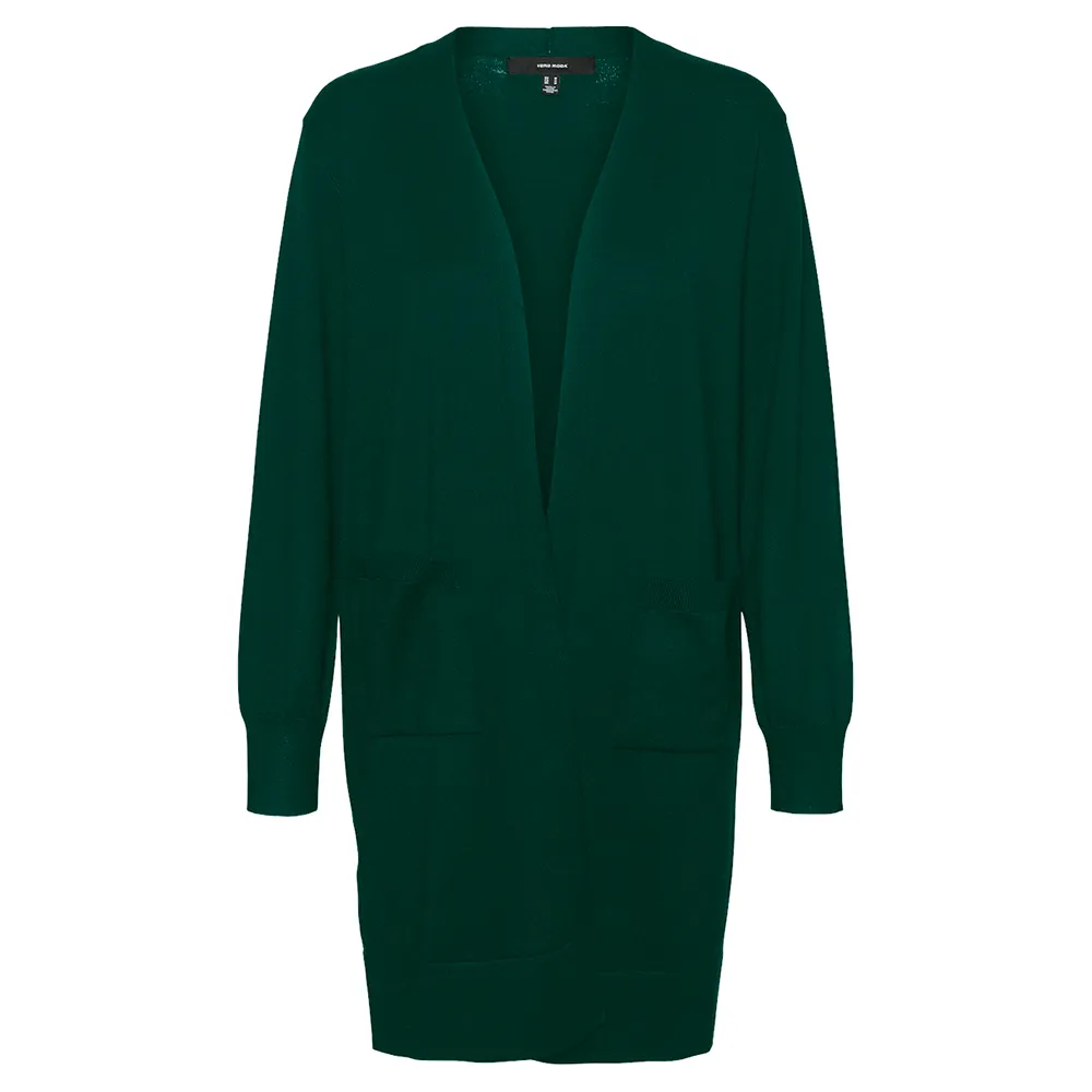 

Свитер Vero Moda Silje Long cardigan, зеленый