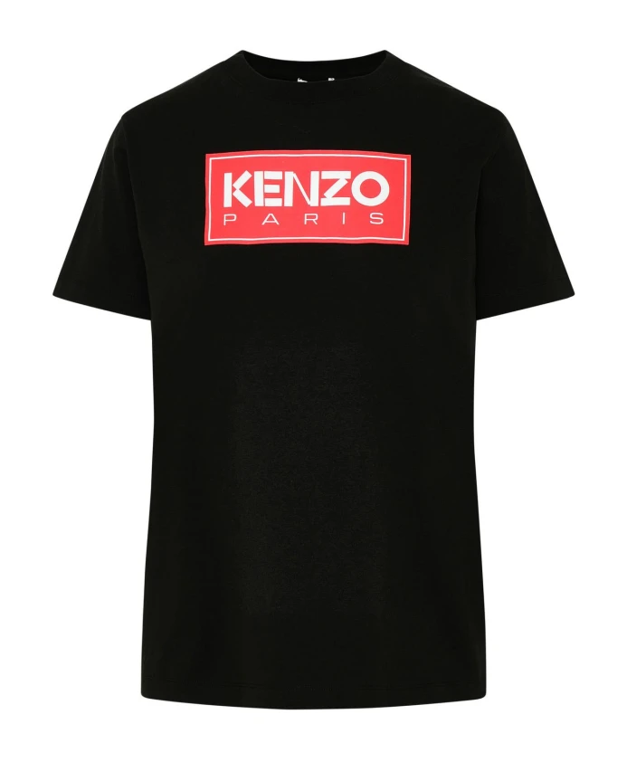 

Свободная хлопковая футболка Paris Kenzo, черный
