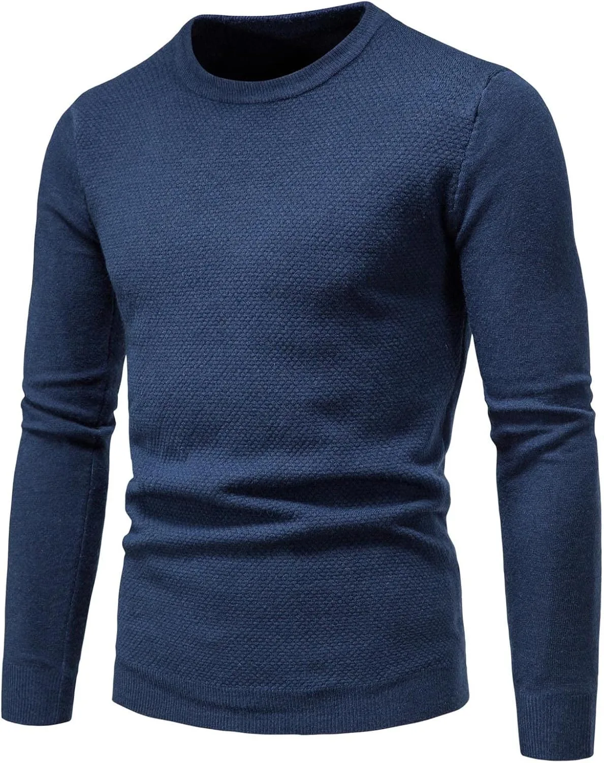 

Свитер с удлиненными плечами для мужчин, кабельная вязка, приталенный