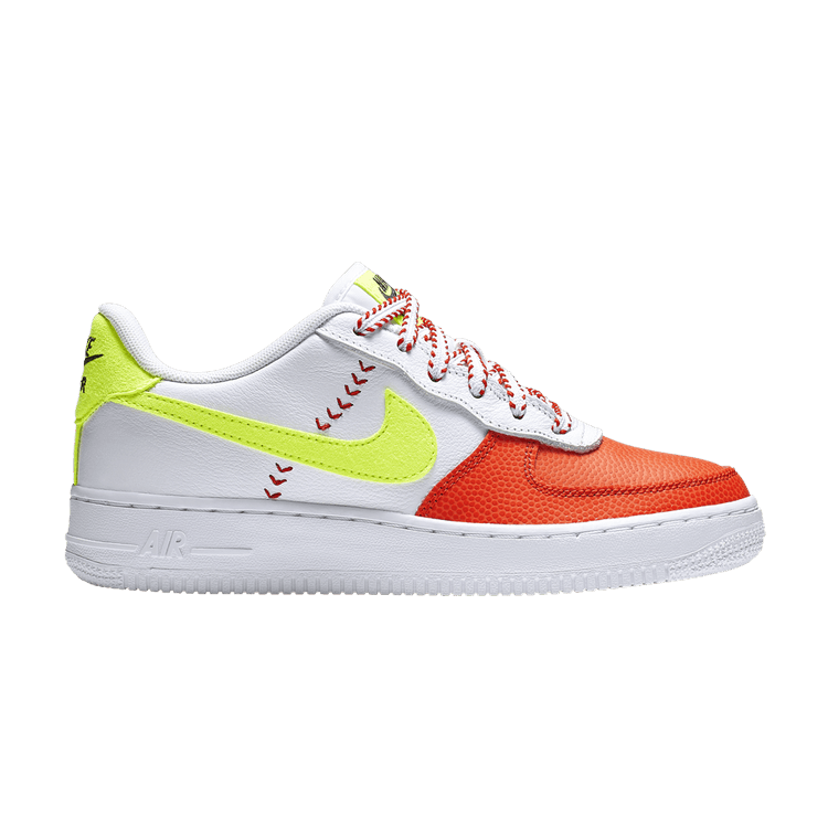 

Кроссовки Nike Air Force 1 LV8 SPRB GS 'White Volt Orange', белый