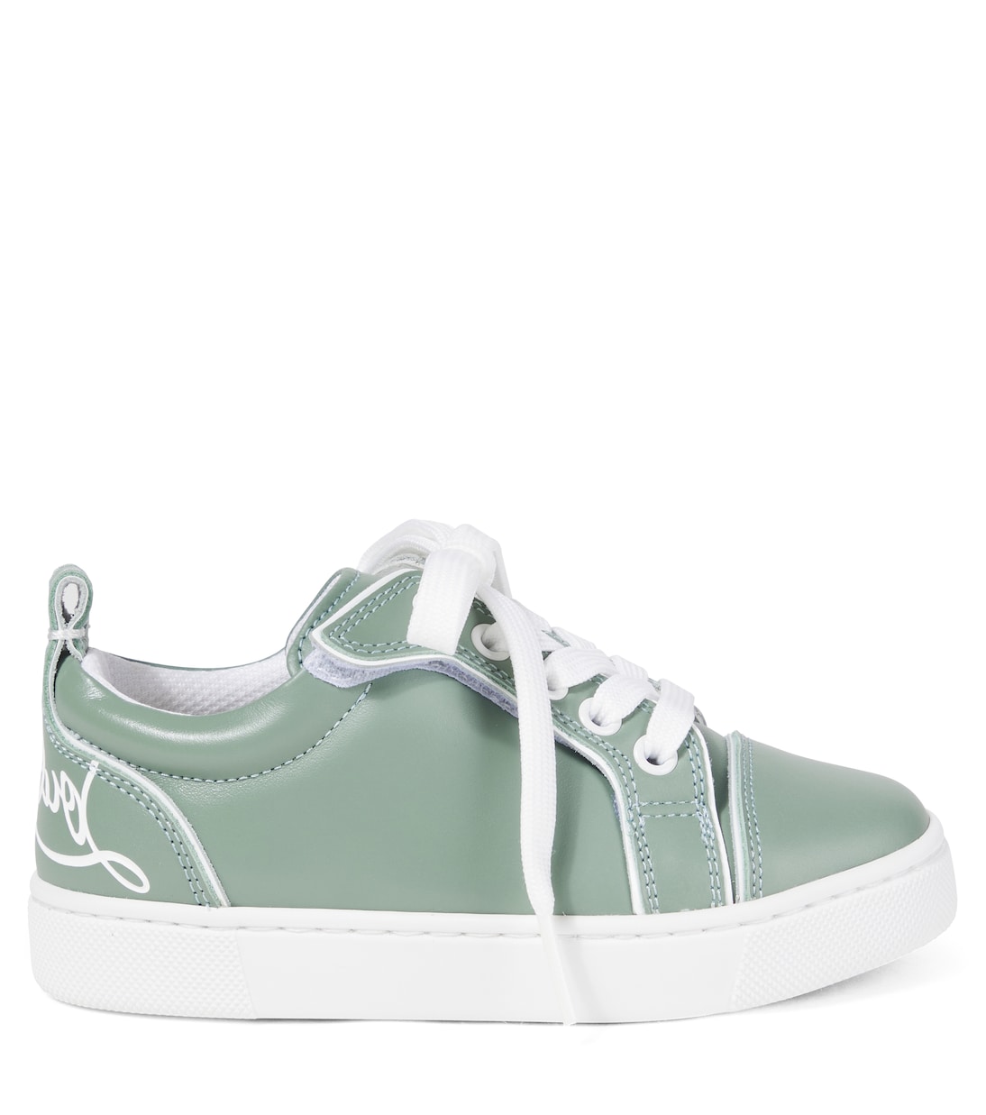 Кожаные кеды Funnyto Christian Louboutin Kids, Manuka/Bianco — фото 3