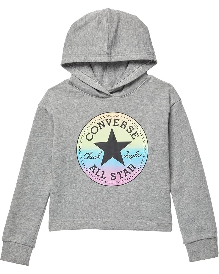 

Худи Converse Kids Chuck Patch Glitter Hoodie, цвет Dark Grey Heather