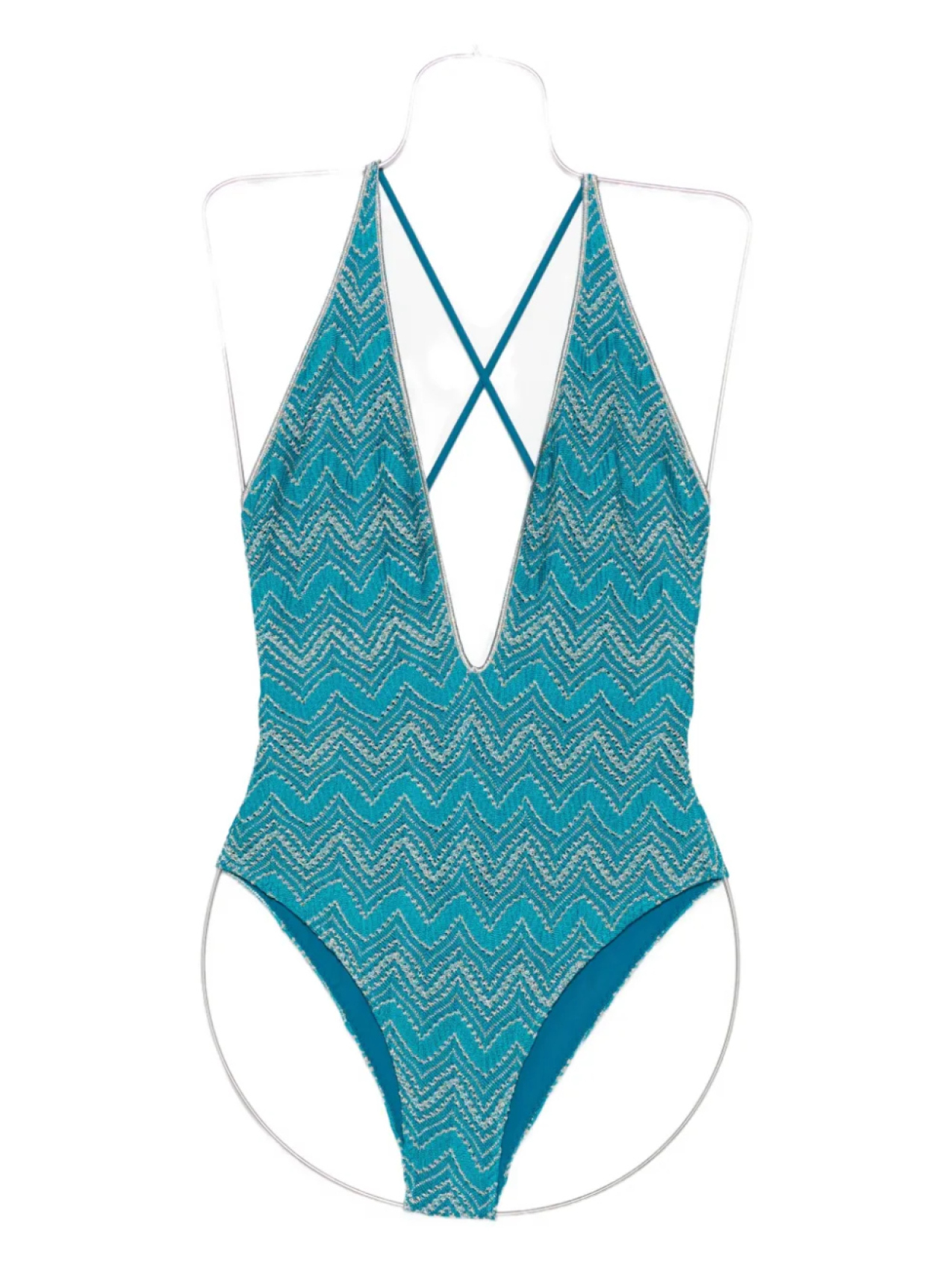

Купальник Missoni с зигзагообразным узором, синий