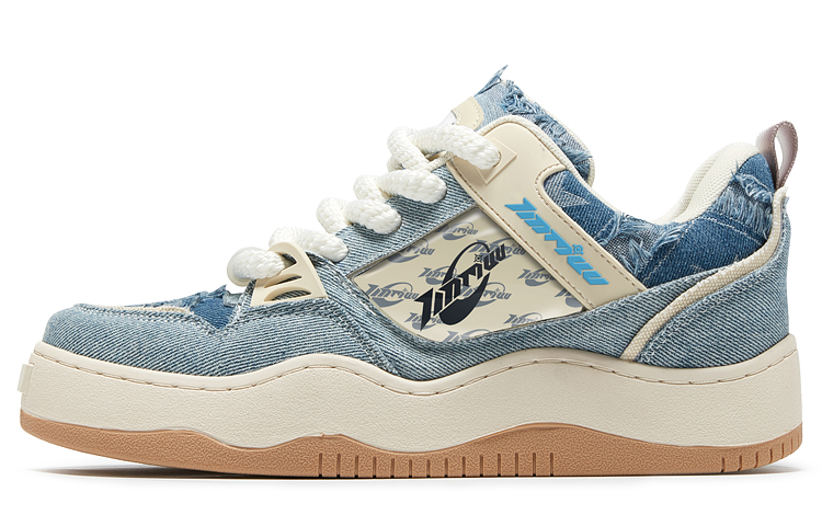 

TINMUU Стойкие к скольжению и истиранию, легкие, дышащие низкие скейтерские кроссовки унисекс - Таинственный джинсовый синий, цвет Mysterious Denim Blue