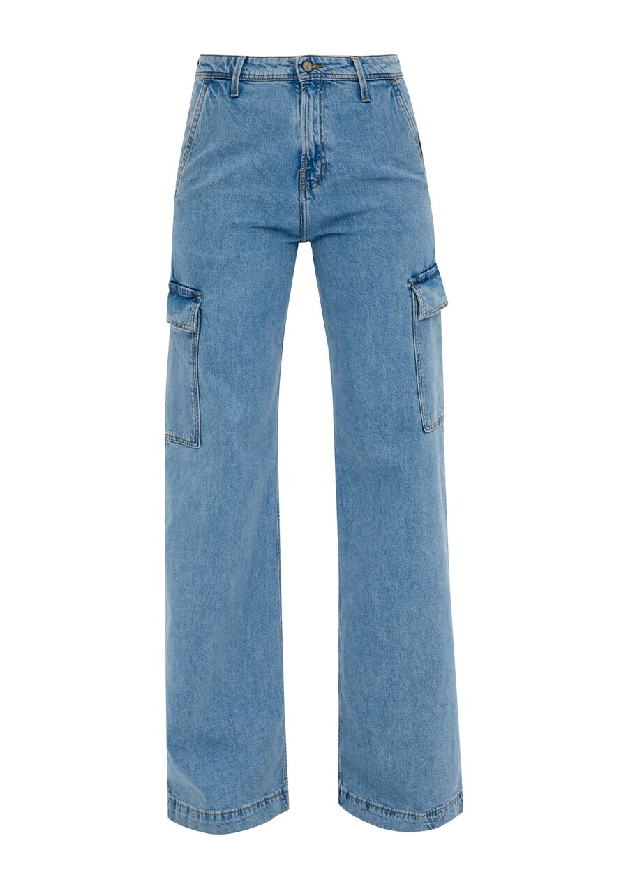 

Джинсы s.Oliver Wide leg Cargo Jeans Suri, синий деним