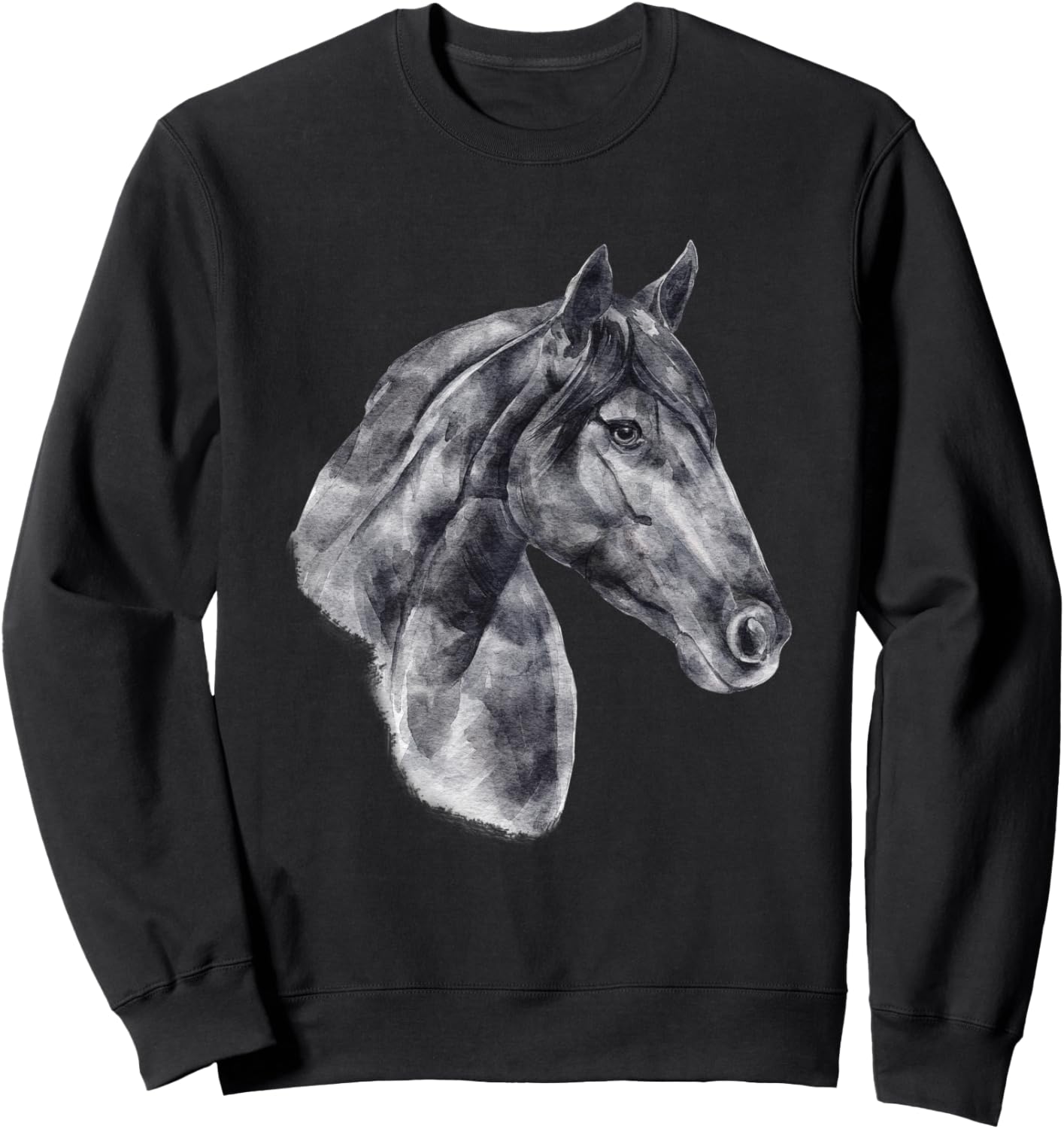 

Иллюстрация лошади, акварельные животные, черно-белая толстовка, черная Horse Gifts Nyc, Черный, Иллюстрация лошади, акварельные животные, черно-белая толстовка, черная Horse Gifts Nyc