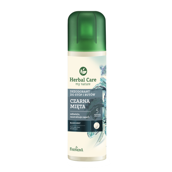 

Дезодорант для ног и обуви, 150 мл Herbal Care Czarna mięta