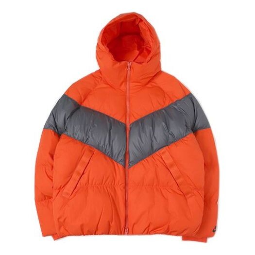 

Пуховик Nike Men's Sportswear Hat Down Jacket Orange, оранжевый