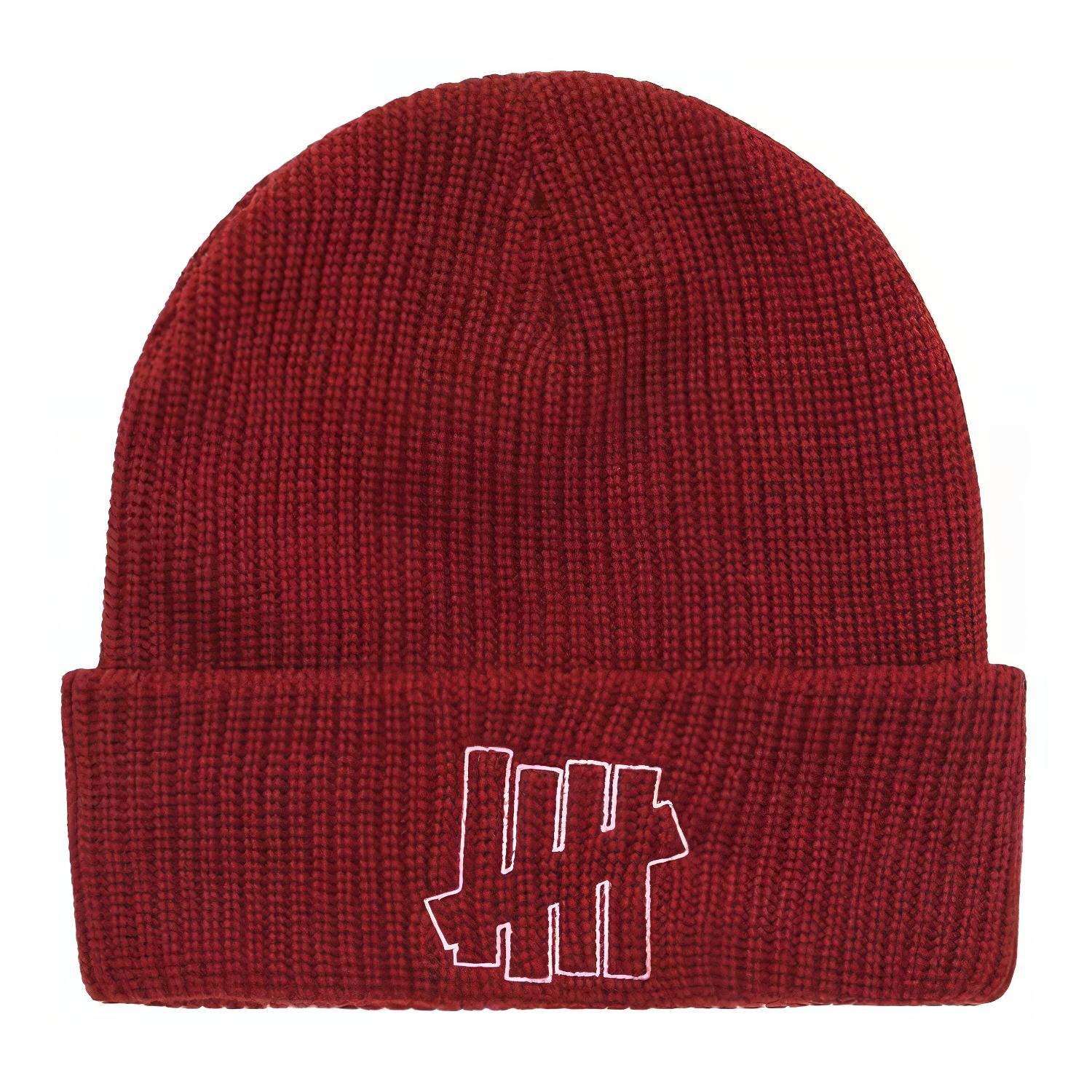 

UNDEFEATED Акриловая вязаная шапка унисекс, Burgundy