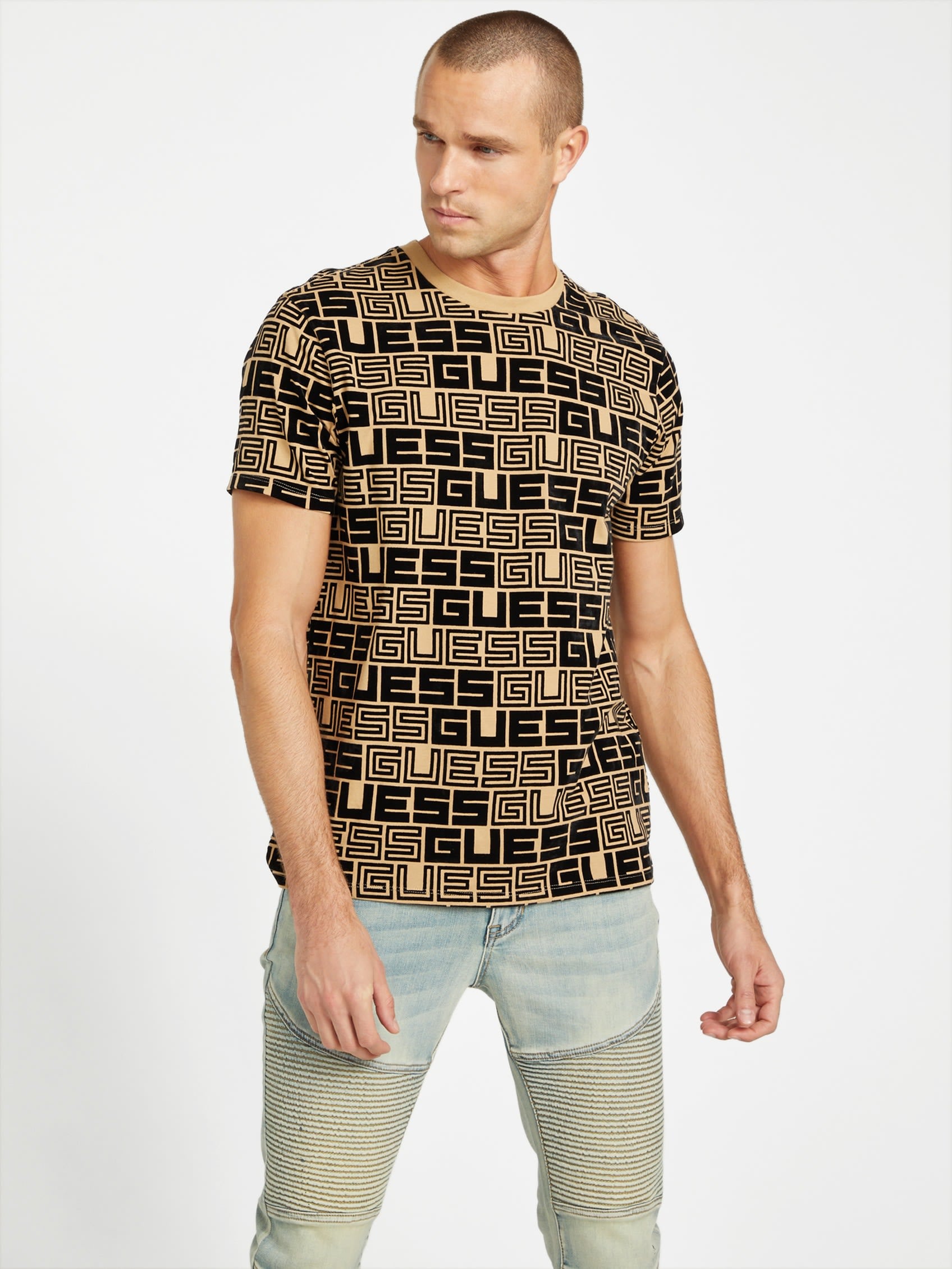 

Футболка с принтом логотипа Doyd Guess Factory, цвет toasted taupe