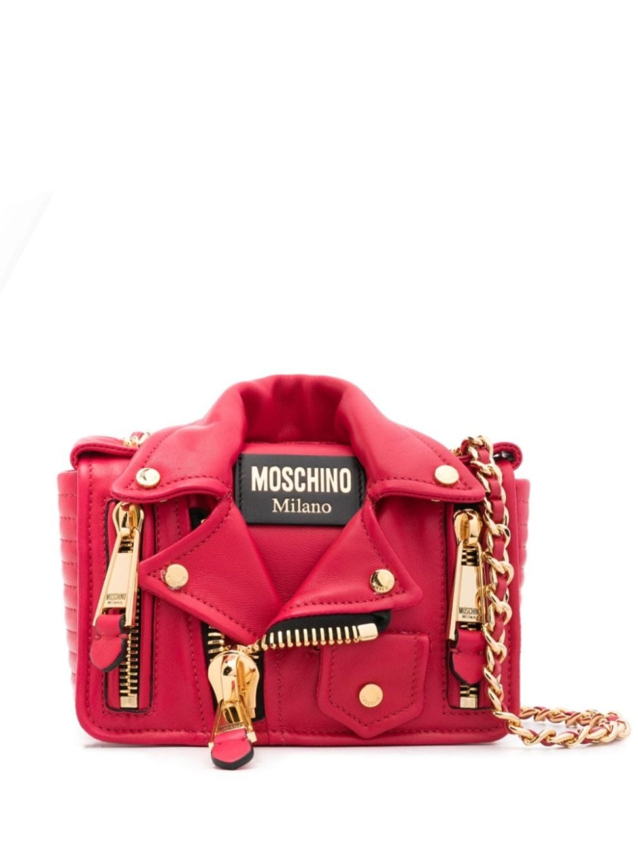 

Moschino сумка на плечо Biker, розовый