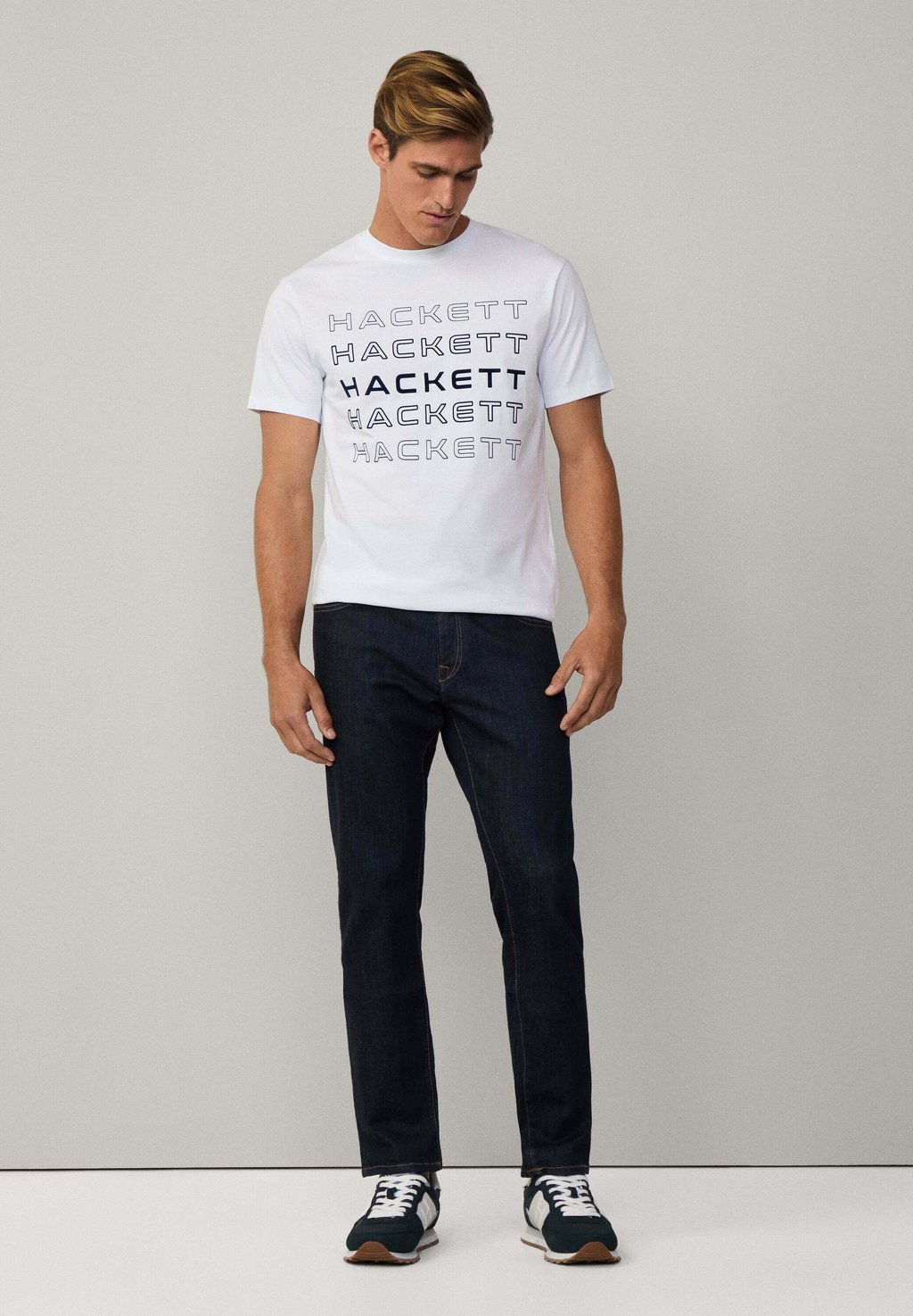 

Футболка с принтом Hackett London, белый