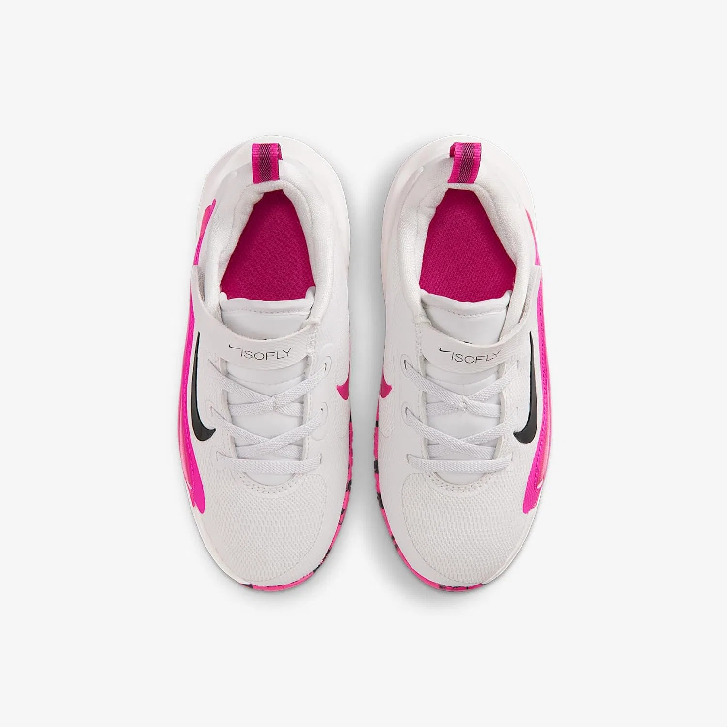 Кроссовки Nike Isofly для детей, цвет Platinum Tint/Black/Laser Fuchsia — фото 4