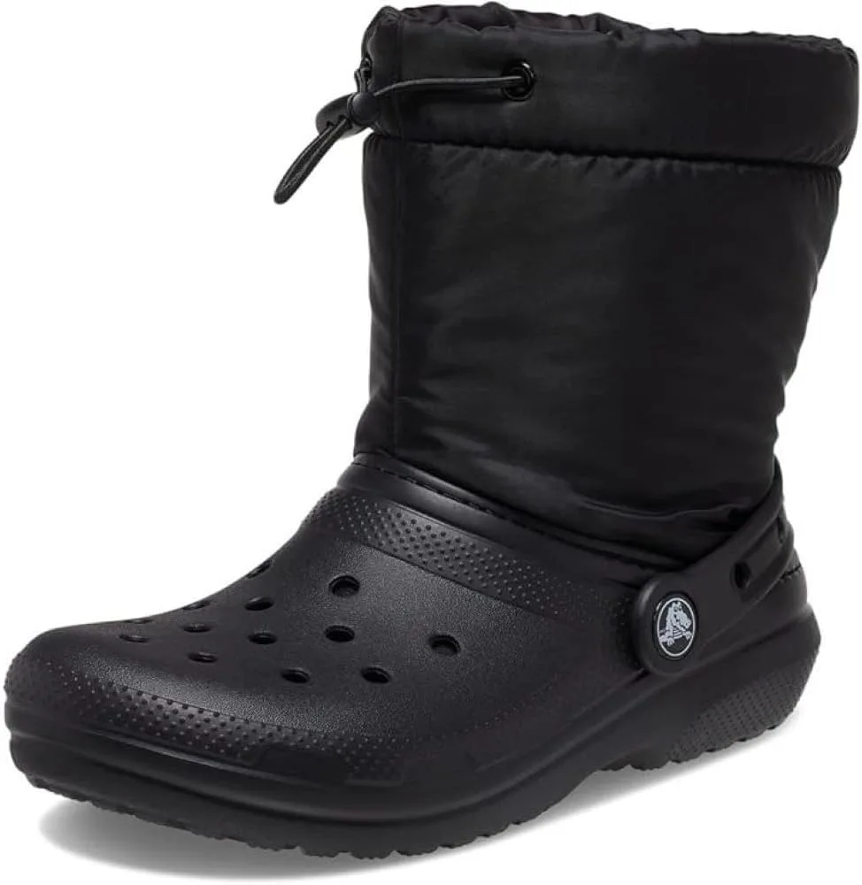 Crocs Unisex Classic Lined Neo Puff Boot Snow Boots, черный