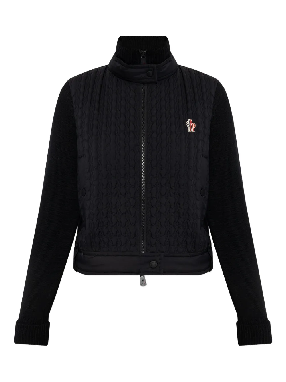 

Кардиган со стегаными вставками Moncler Grenoble, черный