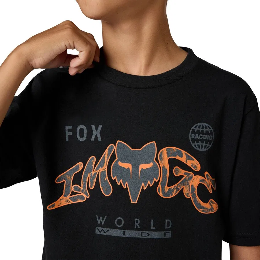 Футболка с молодежным принтом Fox Racing, Ultra Black — фото 2