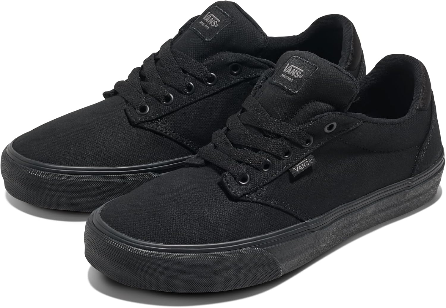 Vans мужские Atwood Deluxe Shoe | низкие модные кроссовки для работы, прогулок и повседневной носки, Black/Black — фото 2