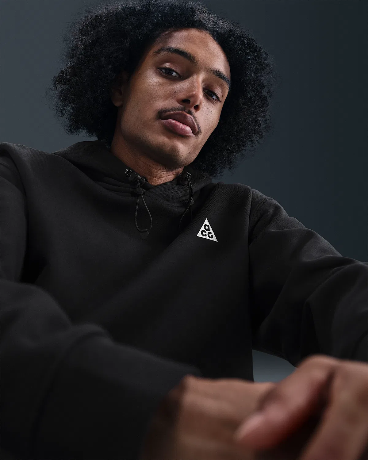Пуловер худи Nike ACG "Tuff Fleece", Black/Anthracite/Summit White — фото 3