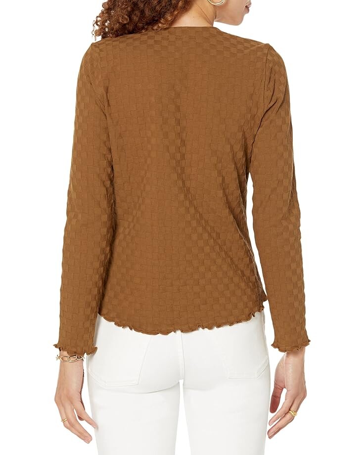 

Свитер Madewell Chess Check Classic V-Neck Cardigan, цвет Sepia