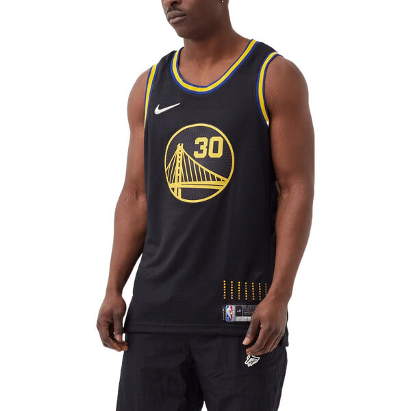 Майка Nike NBA City Edition 75 Anniversary Basketball Jersey 'Black Yellow', черный — фото 3