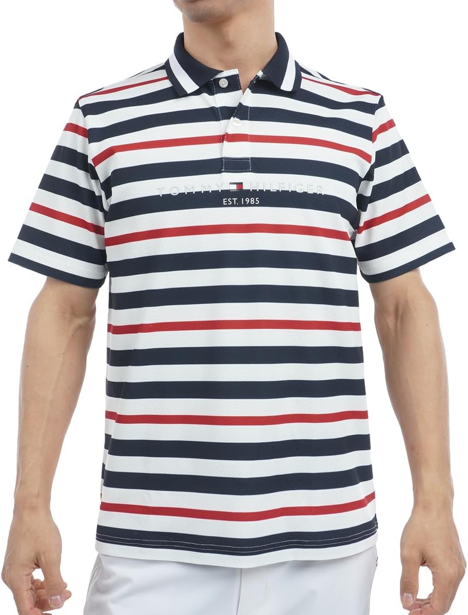 

Мужская поло-рубашка Tommy Hilfiger Golf Classic THMA506 с коротким рукавом и многослойной отделкой