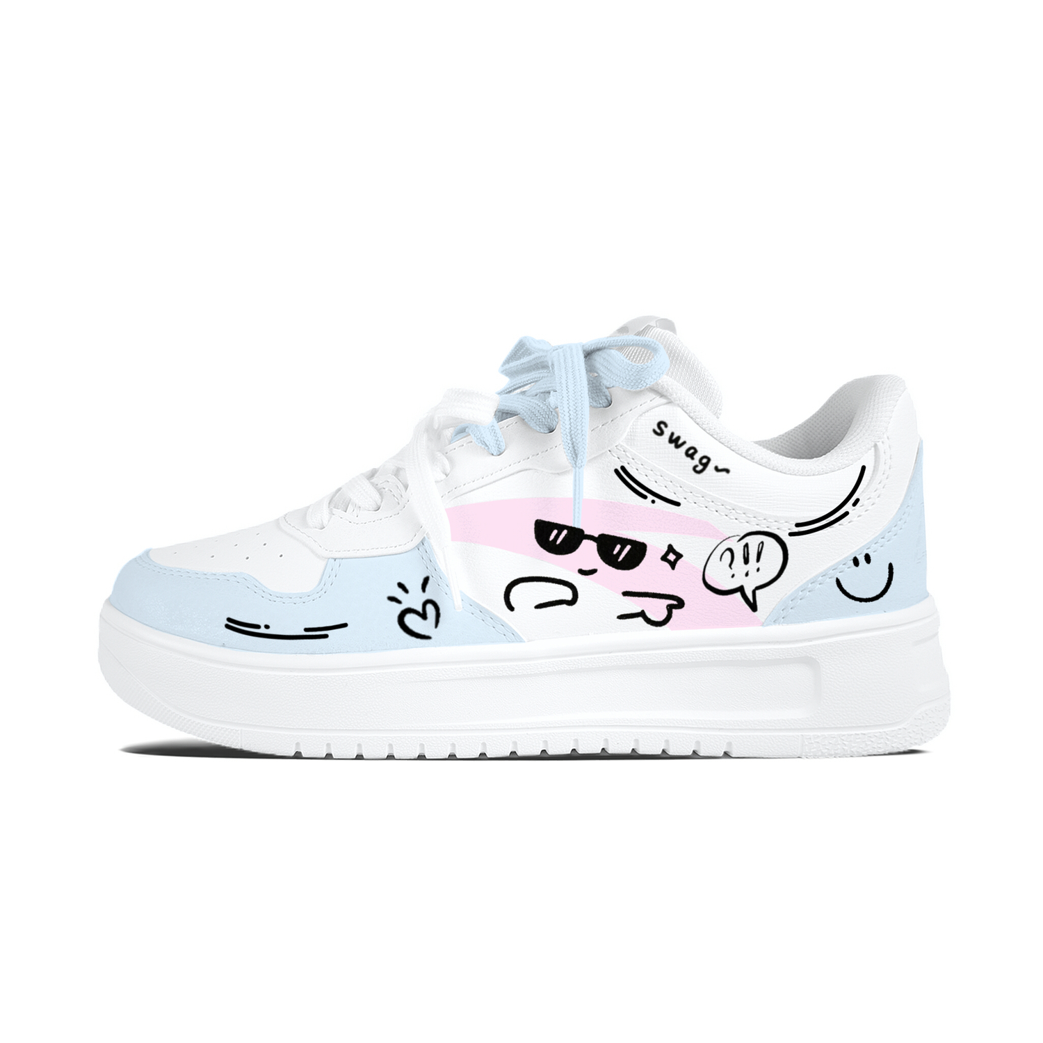 

Удобные, нескользящие, износостойкие низкие кеды для скейтбординга, унисекс Anta, белый